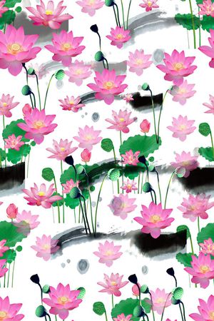 花卉印花花型图片