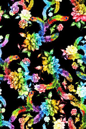 创意服装面料印花花型图片