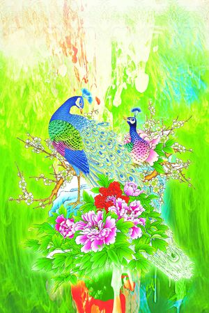 数码花型印花花型图片
