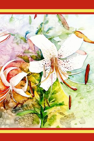 百合印花花型图片