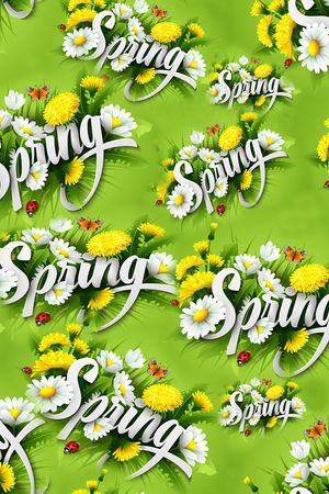 spring春天印花花型图片