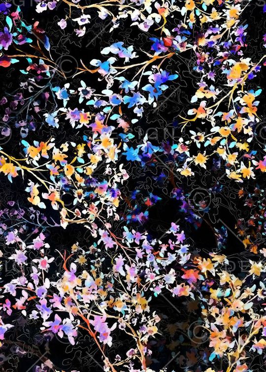 迷离印花花型图片