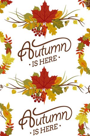 Autumn秋天印花花型图片
