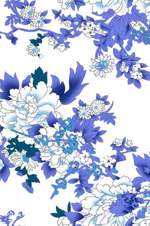 简约印花花型图片