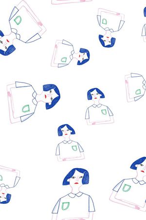 简约印花花型图片
