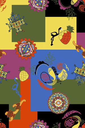 花卉印花花型图片