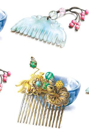 古典印花花型图片