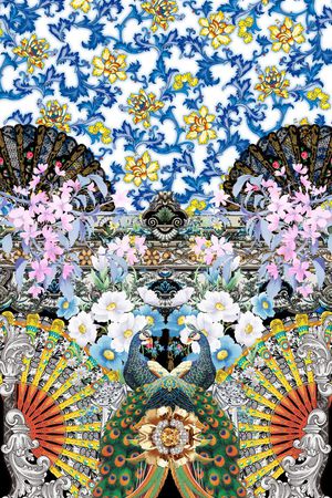 潮流时尚印花花型图片