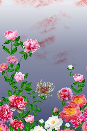 古典印花花型图片