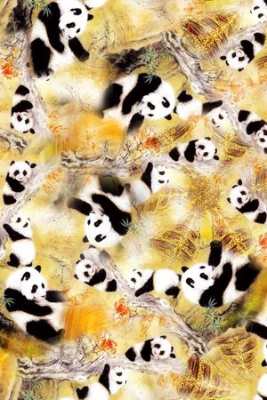 中国风印花花型图片