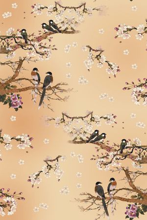 中国风印花花型图片
