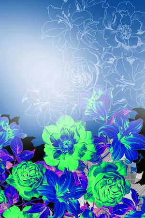 中国风印花花型图片
