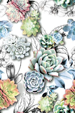 叶子花印花花型图片