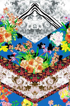 现代印花花型图片