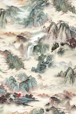 山水印花花型图片