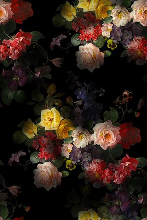 油画花印花花型图片