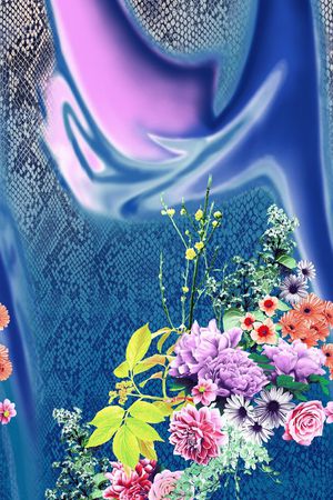 花卉印花花型图片