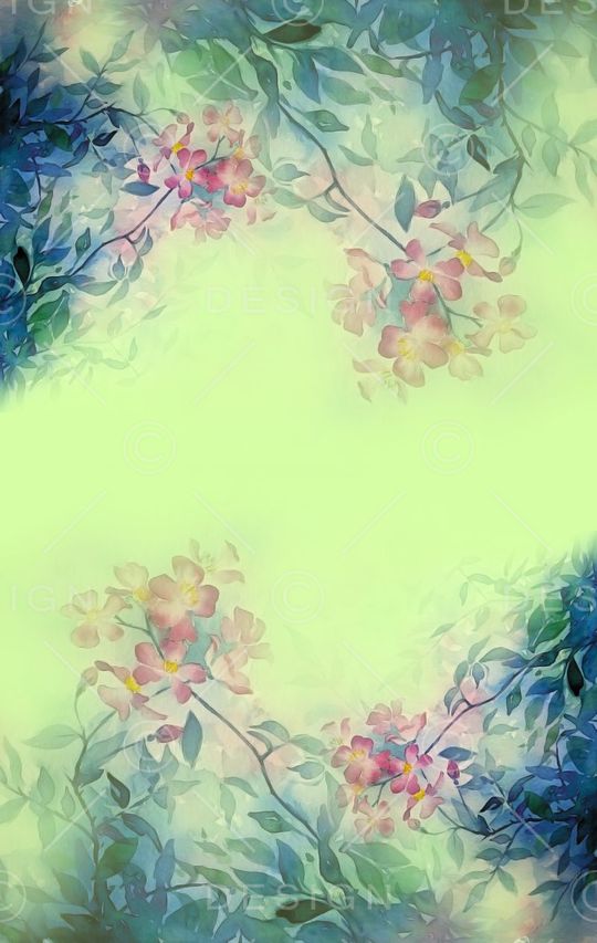 手绘印花花型图片