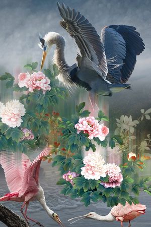 潮流时尚印花花型图片