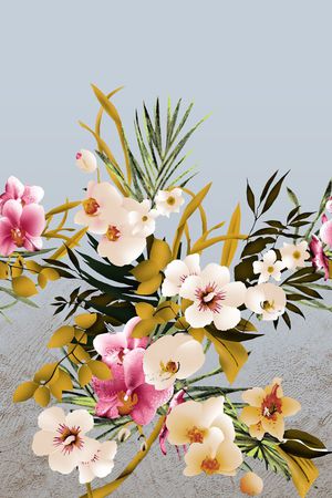 花卉印花花型图片