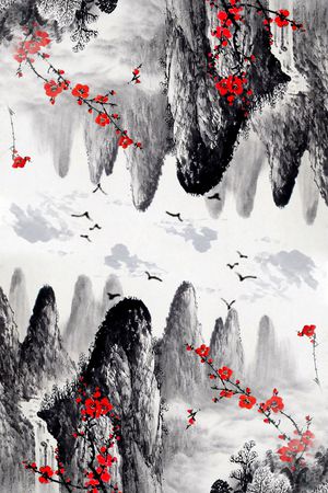 中国风印花花型图片