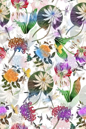花卉印花花型图片
