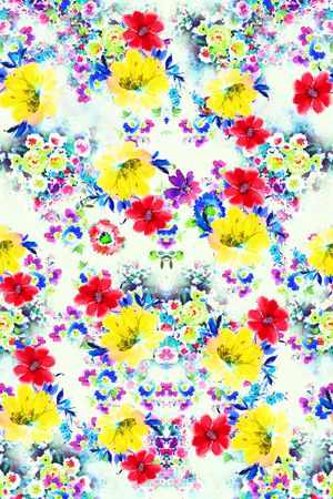 碎花印花花型图片