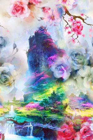 MAX-中国风印花花型图片