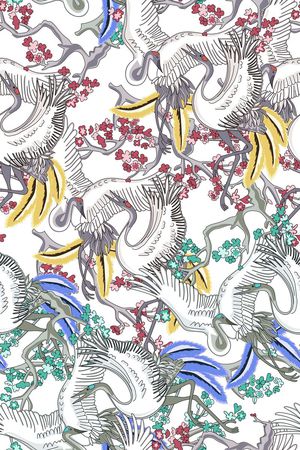 梅花印花花型图片