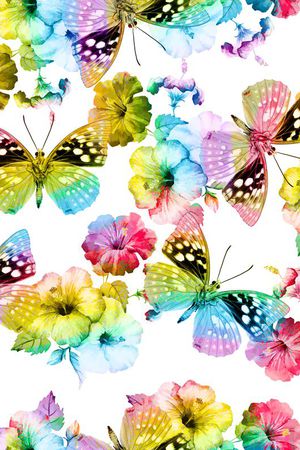 创意服装面料印花花型图片