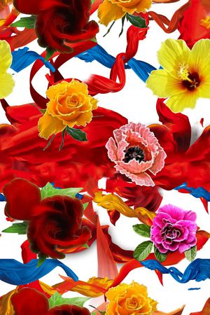 飘逸印花花型图片