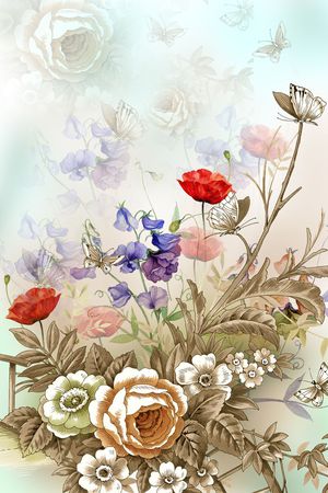 流行时尚印花花型图片