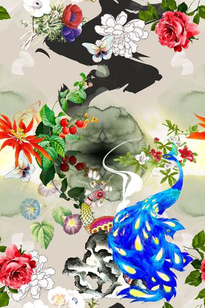 花卉印花花型图片