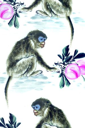 猴子印花花型图片