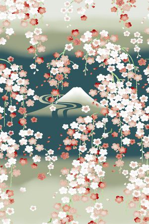 中国风印花花型图片