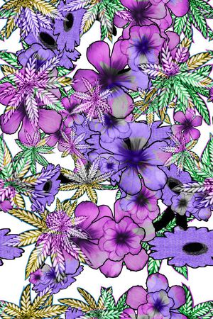 花卉组印花花型图片