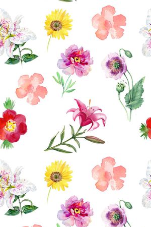 田园印花花型图片
