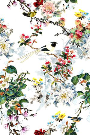 中国风印花花型图片