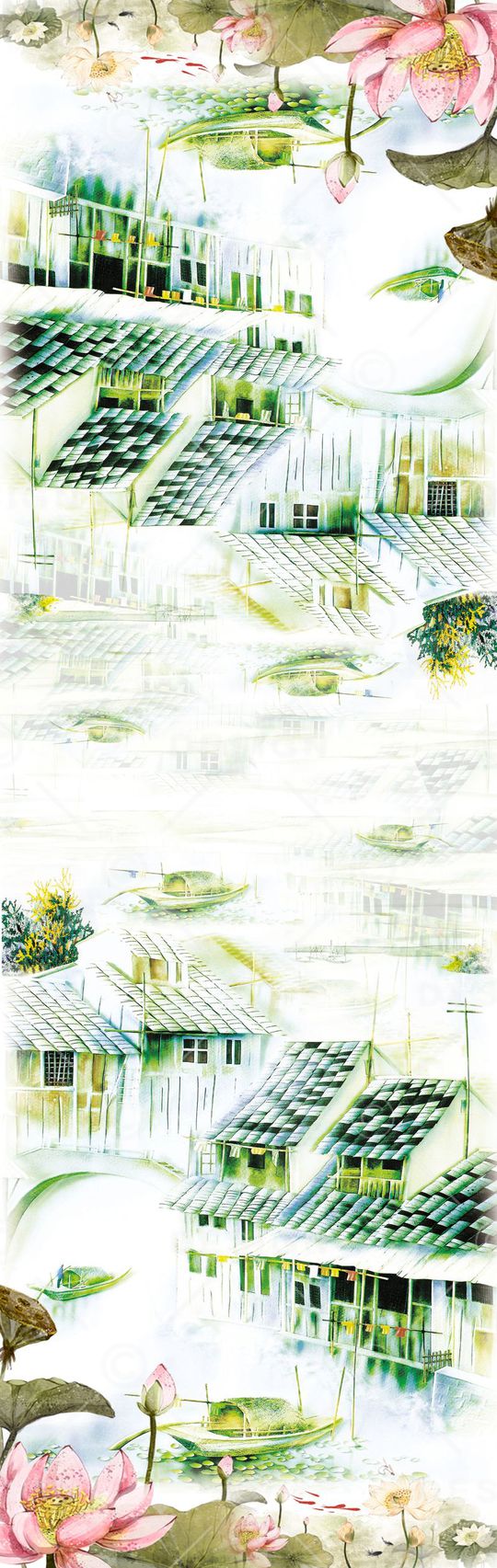 数码定位印花花型图片
