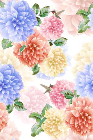 中国风印花花型图片
