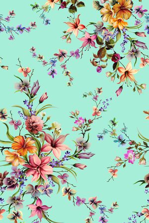 textile印花花型图片
