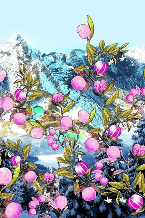 城堡印花花型图片