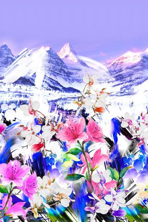 抽象印花花型图片