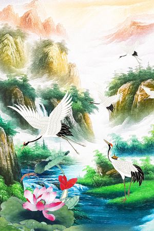 潮流时尚印花花型图片