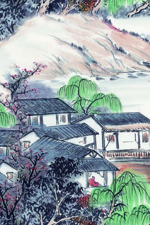 中国风印花花型图片