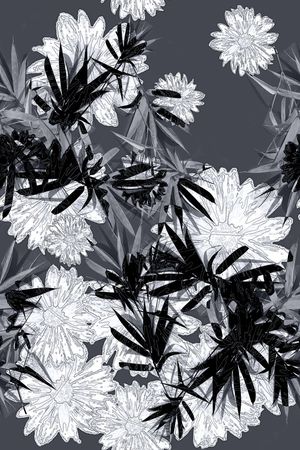 旗袍印花花型图片