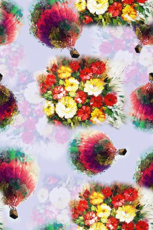 花卉印花花型图片