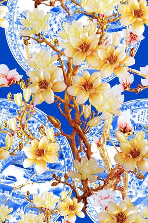 MAX-中国风印花花型图片