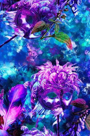 抽象印花花型图片