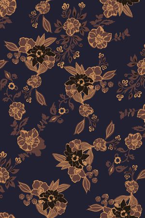 波西米亚印花花型图片